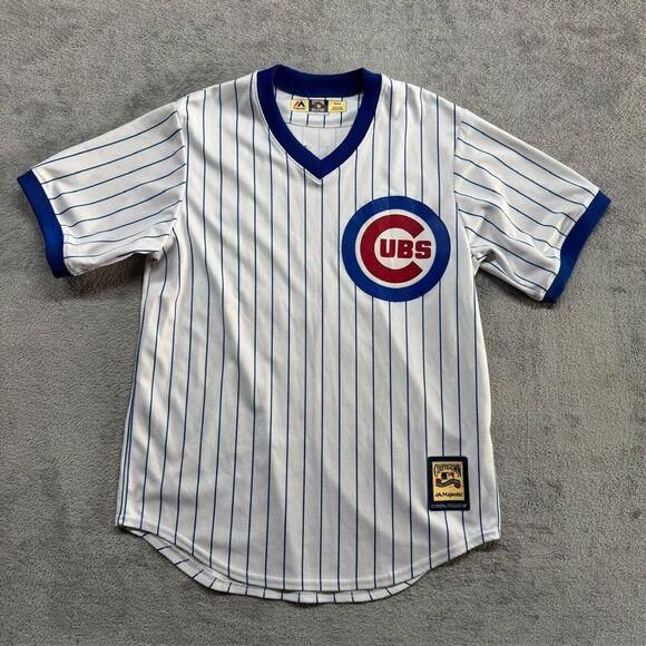 Majestic Chicago Cubs Ernie Banks Jersey Mens Medium Cooperstown Collection‎ MLB